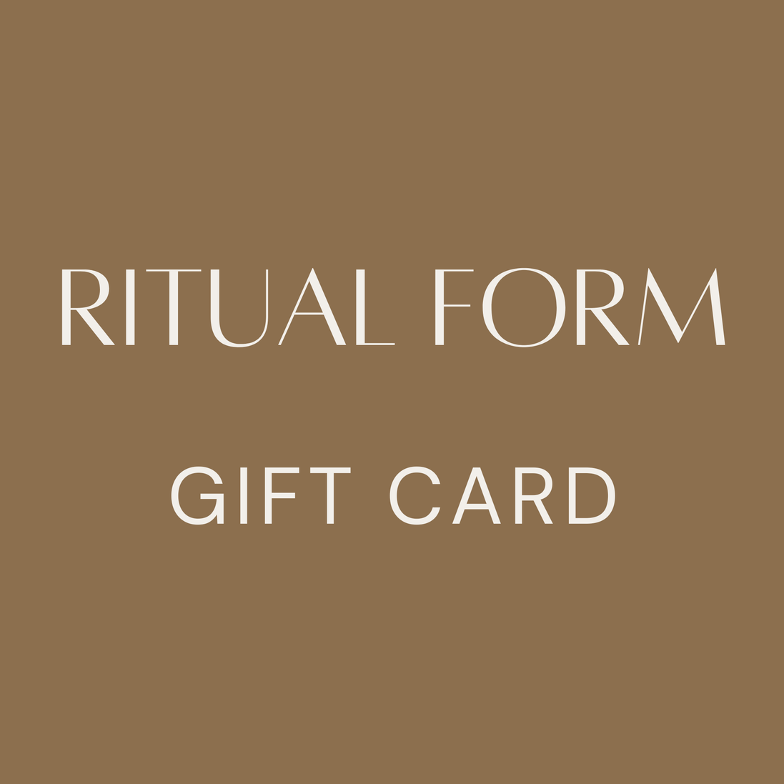 Ritual Form gift card